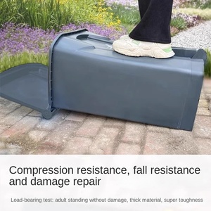 <strong>Large</strong> Commercial Pedal Trash <strong>Bin</strong> with Lid High Capacity Plastic Hotel and Household Outdoor Sanitation for <strong>Kitchen</strong> Use - Product Image 3