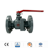 Katup Bola Baja Cor Anti-korosi Kustom Tahan Korosi Odm Dn150 Air Wcb Full Port Flanged Supplier