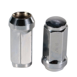 32 pcs Hex 19mm <span class=keywords><strong>9</strong></span>/16 "-18 Chrome phình acorn <span class=keywords><strong>Lug</strong></span> Nuts 1.85" Bánh xe cao Hạt - Product Image 4