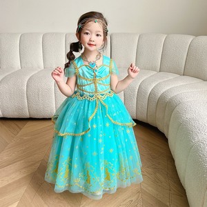 Costumi da film per ragazze Elsa sirena bianca come la neve abito da principessa per bambini vestito di compleanno scena di gelsomino costumi di Halloween - Product Image 4