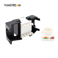 Internet Bar Réseau Câblage 180 Degrés Système Rj45 Mini Type 8P8C Rj45 Sans Outil Cat6A Keystone Jack