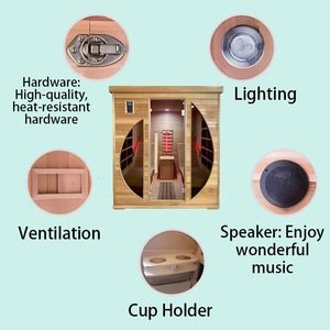 Шезлонг, сауна, Прямая продажа с завода, 2 человека, Дальняя инфракрасная, сухая сауна с шезлонгом - Product Image 5