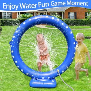 360 °   Anneau d'arrosage gonflable rotatif avec motif étoile pour enfants - Product Image 6
