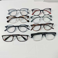 Monture de lunettes classique en acétate pour hommes, monture optique complète pour verres correcteurs, vente en gros OEM