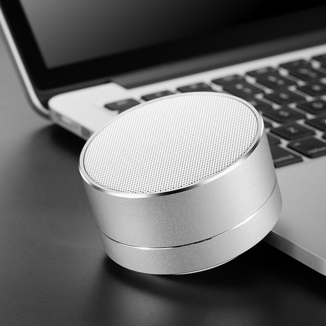 Outdoor Small Portable Custom Logo Printed Wireless Bluetooth Metal Retro Mini Speaker
