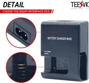 Chargeur de batterie enfichable MH-25A pour batteries EN-EL15/EN-EL15a/EN-EL15b(c) compatible avec les appareils photo D500-D850/D7000, sortie 3,6V-6,5V - Product Image 3