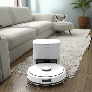 Robot Aspirador Inteligente con Navegación Láser, Filtro, Batería de Iones de Litio, Depósito de Polvo Grande, 4000 W de Potencia de Succión, Motor sin Escobillas - Product Image 1
