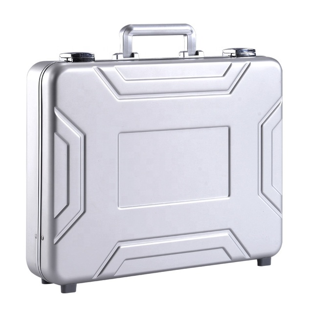 Aluminium  Laptop case Portable Business  Briefcase with Documents Pocket