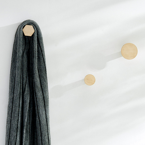 Becora kim loại đồng thau treo tường móc áo móc quần áo hat gấp khăn đường sắt sang trọng tường móc trang trí nội thất - Product Image 3