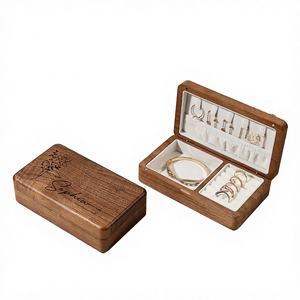 Boîte de rangement pour bijoux en bois personnalisée, grande, polie, écologique, laquée brillante, cadeau pour la fête des mères, cadeau pour demoiselle d'honneur, organiseur de voyage - Product Image 3