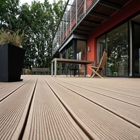 Klassische Hohlkammer-Terrassendielen, rissbeständig, für Außenterrassen, WPC-Bodenbelag, WPC-Holzdielen