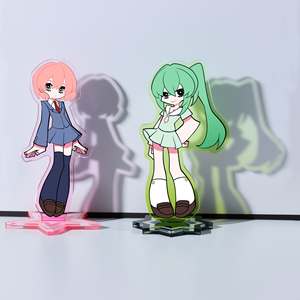 Custom Cartoon Anime Stained Glass Acrylic Standee - Personalized Character Desktop Decoration - Product Image 3