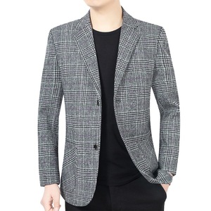 Nouveau <span class=keywords><strong>blazer</strong></span> décontracté pour <span class=keywords><strong>homme</strong></span> à 2 boutons, à <span class=keywords><strong>carreaux</strong></span>, sans repassage, tendance - Product Image 3