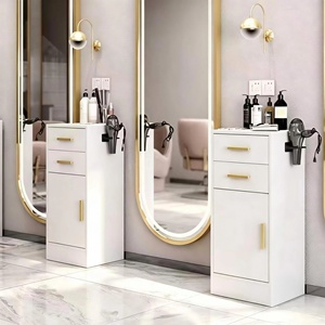 Latest Design Wood Salon Trolley with Removable Makeup <b>Storage</b> for Beauty Salon Living Room & Bathroom Use - Product Image 2