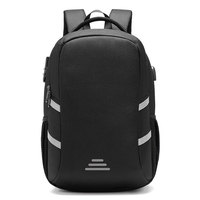 Sac à dos pour ordinateur portable d'affaires avec sac à dos réfléchissant Bookbag pour l'école, le collège et l'ordinateur portable avec port de charge USB