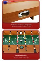 Table de Football Portable en Bois – Jeu de Baby-Foot Miniature pour Fêtes, Interaction sur Table, Cadeau Idéal pour Enfants