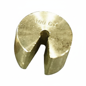 Poids fendus en laiton de 100g pour balances de laboratoire - Product Image 1