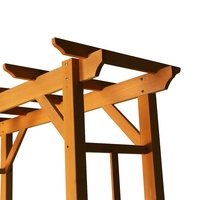 Meilleure vente patio serre arc de mariage arche en bois d'extérieur arche de jardin