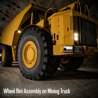 29-25.00/3.5 Wheel Rim 29.5-29 Tire 194-6873 Articulated Mining Truck for CAT AD45