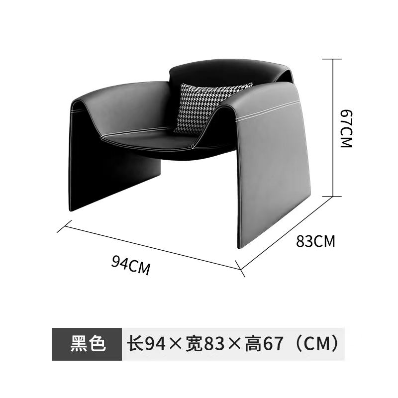 สีดำ (หนัง PU) พร้อมหมอนรองเอว