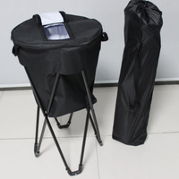 Draagbare moderne outdoor camping picknick party thermische koeler met 5L geïsoleerde ijsbak, verwijderbare opvouwbare PP ijszak voor wijn