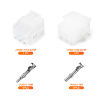 Conector JRready MOLEX JRN001 de 9 pines, conectores de 2,13 mm de diámetro 14-20 AWG, para conector de alimentación Molex MLX, paso de 6,35 mm (1 juego)