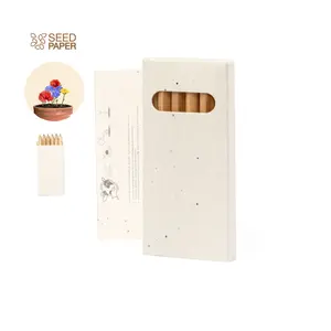 Ensemble de crayons de couleur avec graines, gadgets écologiques - Product Image 1