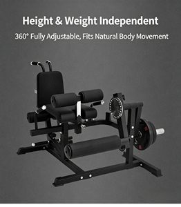 Máquina de extensión de piernas sentado de 6 posiciones para propietarios de gimnasios, estación de entrenamiento 2 en 1 para <span class=keywords><strong>curl</strong></span> de piernas acostado - Product Image 3
