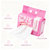 Serviettes douces pour le visage en forme d'ours, 300 g/m², grandes, jetables, respectueuses de la peau, non tissées, à usage sec et humide, vente en gros, OEM