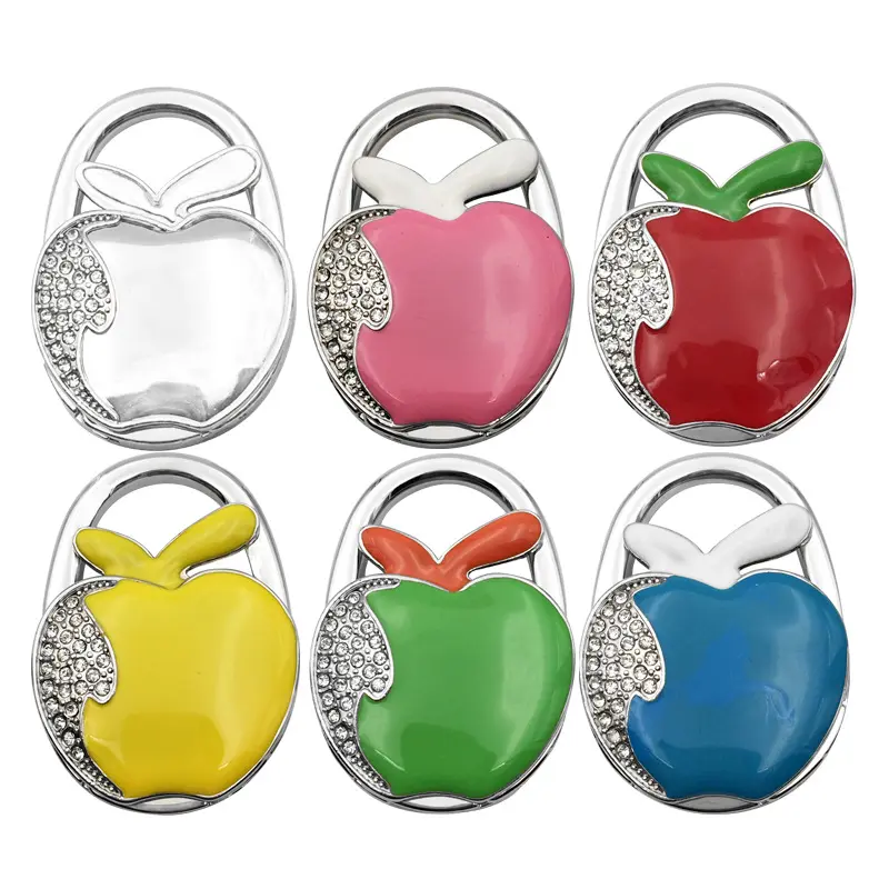 Fasion 다채로운 애플 모양의 접이식 지갑 걸이 걸이 테이블
