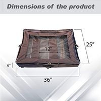 Organisateur de lit en tissu pliable avec séparateurs réglables, fonctionnel pour bottes, chaussures, vêtements, forme rectangulaire, convient aux bottes hautes, 12 injectables
