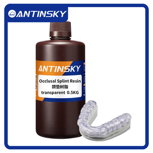 Attelle occlusale Antinsky en résine, pureté 99%, transparente, haute résistance, haute ténacité, taux de rétrécissement de haute précision, 0,5 kg - Product Image 2