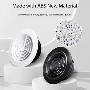 Современный дизайн, круглая вентиляционная решетка, регулируемая пластиковая решетка для потолка, современный регистр и решетка - Product Image 3