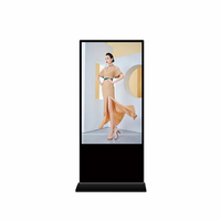 Système d'affichage numérique tactile 43 pouces pour centres commerciaux et ascenseurs, avec animation, montage au sol et CMS basé sur le cloud