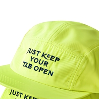 Casquette de baseball personnalisée brodée en gros, 5 panneaux, ajustable, avec surpiqûres contrastées, en nylon à séchage rapide, calotte souple, décontractée, unisexe, modèle standard