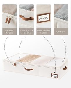 Bolsa de Almacenamiento de Ropa Plegable con Fondo Reforzado, Doble Cremallera y Asas para Armario o Debajo de la Cama - Product Image 5