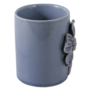 Organisateur de bureau en céramique florale, petit porte-stylos, accessoire de rangement pour le bureau - Product Image 3