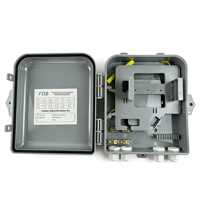 Boîtier de distribution de fibre optique FTTx 16 cœurs, prix d'usine, boîte DB 16 voies, boîte vide, déchargement avec accessoires pour montage mural/sur poteau