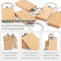 Porte-clés en bois massif en gros, logo gravé au laser, porte-clés rond, souvenir promotionnel, anneau personnalisé, étiquettes de clés personnalisées à la mode