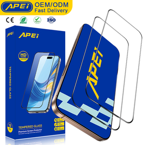 Protection d'écran en verre trempé HD transparent 2.5D pour <span class=keywords><strong>iPhone</strong></span> 16 13 14 15 17 Pro <span class=keywords><strong>Max</strong></span> et Samsung – Incassable - Product Image 1