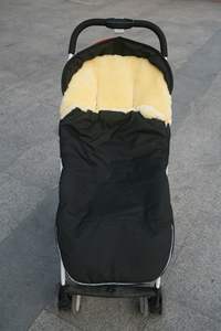 Doublure de poussette en peau de mouton douce et chaude, sac de couchage en peau d'agneau pour nouveau-nés, nourrissons, tout-petits, gigoteuse d'hiver pour poussette - Product Image 5