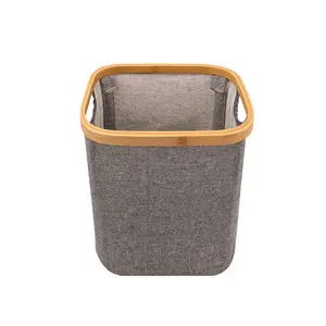 collapsible laundry basket hamper foldable laundry hamper basket creative portable home use wood bamboo laundry hamper basket