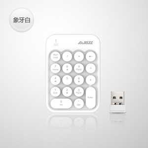 Clavier numérique sans fil Ajazz AK18 2.4G, membrane, touches en PBT chocolat, pour ordinateur de bureau, jeux - Product Image 4