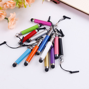 2 độ bền kéo công suất 9.0 kim loại bụi bằng chứng màn hình cảm ứng <span class=keywords><strong>Stylus</strong></span> <span class=keywords><strong>Pen</strong></span> cho iPad iPhone iPod cảm ứng trò chơi thông minh Điện thoại di động máy tính bảng - Product Image 5