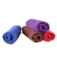 Serviette de séchage automobile en microfibre double face 400 g/m² à marque privée, sans rayures, forte absorption d'eau pour l'entretien automobile