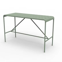 Meubles de bistrot modernes personnalisés pour l'extérieur, table et chaises en aluminium pour l'extérieur, utilisables dans de multiples scénarios : patio, jardin, café