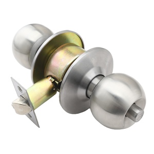 Roeasy Hot Sale Stainless Steel Furniture Lock Entry Privacy Passage Cylindrical Round <strong>Knob</strong> <strong>Door</strong> Lock for Bedroom &amp; Bathroom - Product Image 1