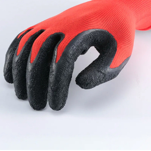 <span class=keywords><strong>Gants</strong></span> de protection <span class=keywords><strong>des</strong></span> <span class=keywords><strong>mains</strong></span> en polyester Guantes noir enduit de latex trempé de calibre 13 <span class=keywords><strong>pour</strong></span> la construction - Product Image 5