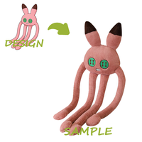 Peluche douce personnalisée avec design brodé pour enfants