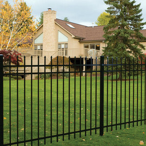Jardin métallique Clôture moderne pour l'extérieur sans rouille comme le bambou Barre d'acier verticale primitive désordonnée Clôture de la jungle - Product Image 6